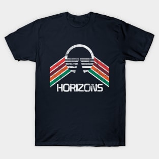 Horizons Pavilion Logo EPCOT Center Vintage Rainbow Design T-Shirt